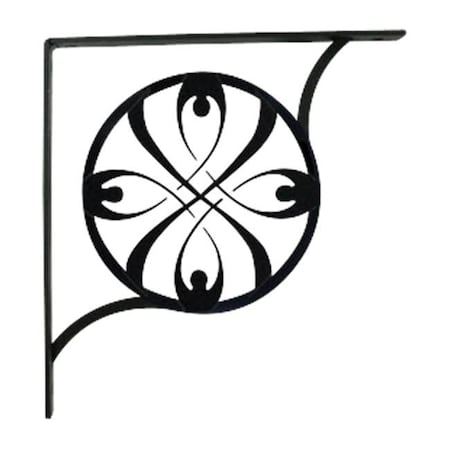 Village Wrought Iron Village Wrought Iron SB-155-L Pair of Ribbon Shelf Brackets - Large SB-155-L